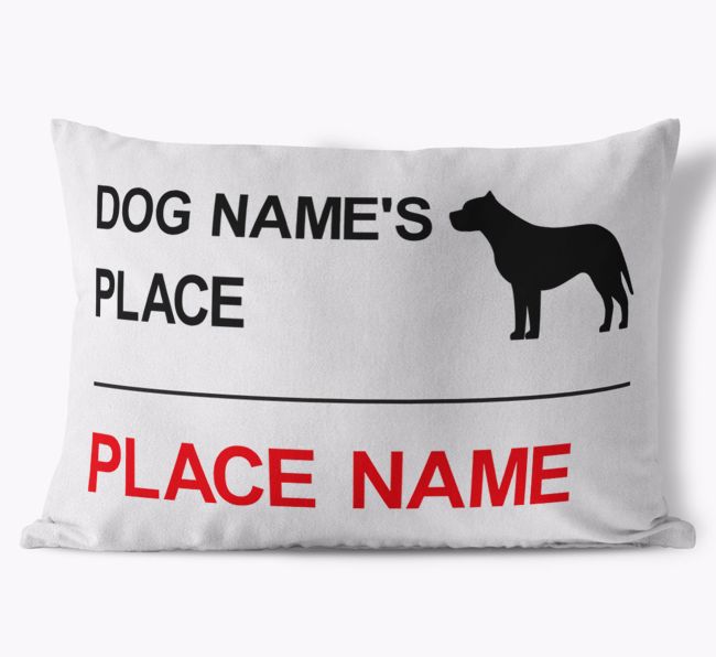 Street Sign: Personalised {breedFullName} Soft Touch Cushion